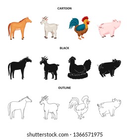 Isolated object of breeding and kitchen  symbol. Set of breeding and organic  vector icon for stock.