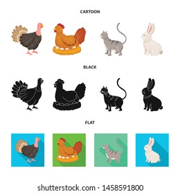Isolated object of breeding and kitchen symbol. Collection of breeding and organic vector icon for stock.