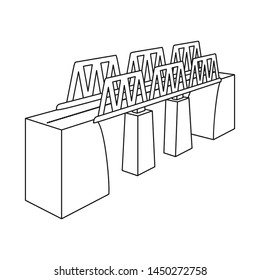 Isolated object of bridge and modern icon. Collection of bridge and railroad vector icon for stock.