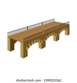 Isolated object of bridge and relocation sign. Collection of bridge and column vector icon for stock.