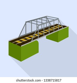 Isolated object of bridge and sea symbol. Set of bridge and columns vector icon for stock.