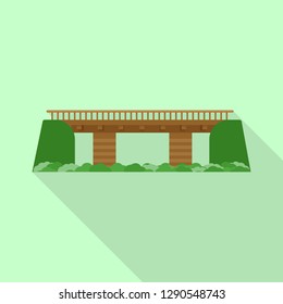 Isolated object of bridgework and bridge icon. Set of bridgework and landmark stock symbol for web.
