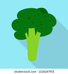 Isolated object of broccoli and heart icon. Graphic of broccoli and freshness vector icon for stock.