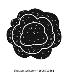Isolated object of broccoli and ingredient icon. Web element of broccoli and doodle stock vector illustration.
