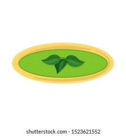 Isolated object of broccoli and soup icon. Web element of broccoli and cream vector icon for stock.