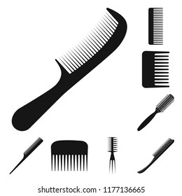 Fashion Equipment Collection Combs Hairbrush Hair Stock Vector (Royalty ...