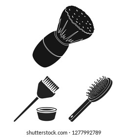 Isolated object of brush  and hygiene  symbol. Collection of brush  and shower vector icon for stock.