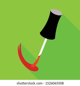 Isolated object of brush and nailpolish symbol. Web element of brush and smear stock vector illustration.