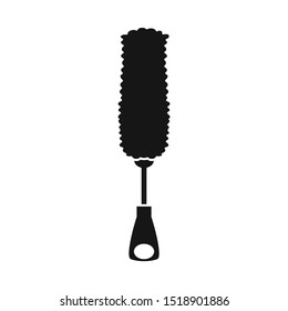 Isolated object of brush and tool sign. Graphic of brush and broom stock symbol for web.