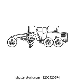 Isolated object of build and construction icon. Set of build and machinery vector icon for stock.