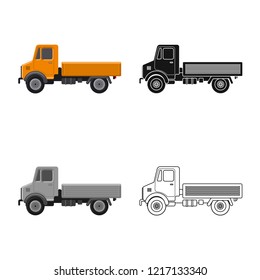 Isolated object of build and construction icon. Set of build and machinery stock symbol for web.