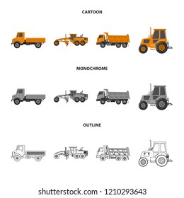 Isolated object of build and construction sign. Collection of build and machinery stock symbol for web.