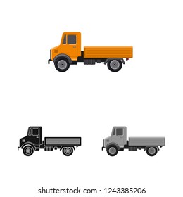Isolated object of build and construction sign. Set of build and machinery stock vector illustration.