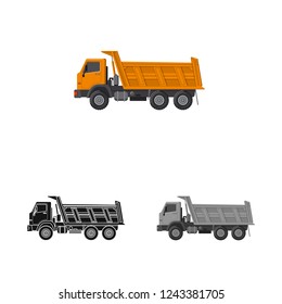 Isolated object of build and construction symbol. Set of build and machinery stock vector illustration.