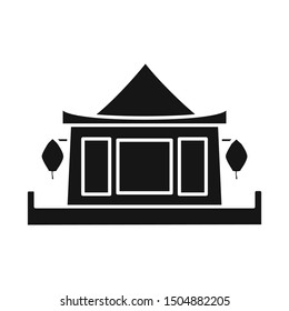 Isolated object of building and vietnam symbol. Web element of building and place vector icon for stock.