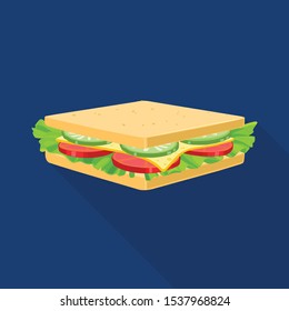 Isolated Object Of Burger And Hoagie Symbol. Web Element Of Burger And Toast Vector Icon For Stock.