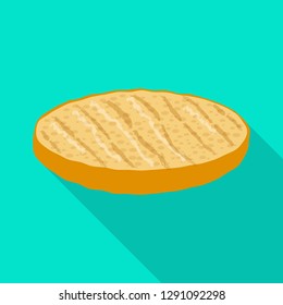 Isolated object of burger and sandwich symbol. Set of burger and slice stock symbol for web.