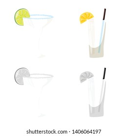 Isolated object of cafe and Latin sign. Set of cafe and national stock vector illustration.
