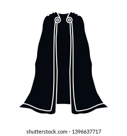 Isolated object  cape and emperor sign. Set  cape and spartan stock vector illustration.