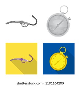 Isolated object of car and rally icon. Set of car and race stock symbol for web.