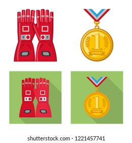 Isolated object of car and rally icon. Collection of car and race stock vector illustration.