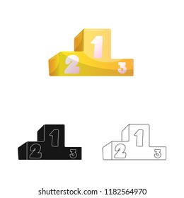 Isolated object of car and rally symbol. Collection of car and race vector icon for stock.