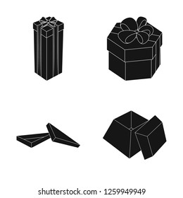 Isolated object of cardboard and delivery  logo. Collection of cardboard and label vector icon for stock.