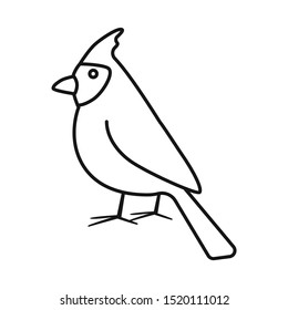 Isolated object of cardinal and red logo. Graphic of cardinal and bird vector icon for stock.