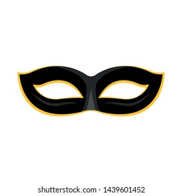 Isolated object of carnival and theatrical icon. Set of carnival and mystery stock vector illustration.