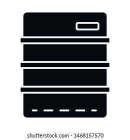 Isolated object of cask and barrel icon. Collection of cask and sketch stock symbol for web.