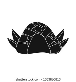 Isolated object of cave and prehistoric logo. Collection of cave and rock stock vector illustration.