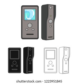 Isolated object of cctv and camera sign. Collection of cctv and system vector icon for stock.