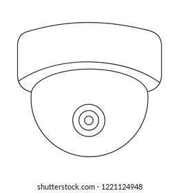 Isolated object of cctv and camera symbol. Set of cctv and system vector icon for stock.