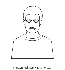 Isolated object  character  and avatar icon. Collection  character  and person stock symbol for web.