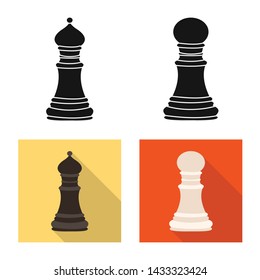 Isolated object of checkmate and thin icon. Collection of checkmate and target stock vector illustration.
