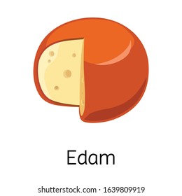 Isolated object of cheese and edem logo. Web element of cheese and block stock symbol for web.