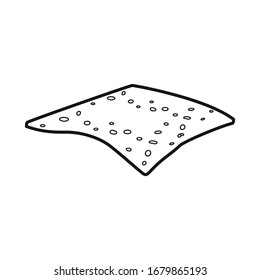 Isolated object of cheese and slice sign. Graphic of cheese and milk Stock vector illustration.