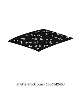 Isolated object of cheese and slice symbol. Graphic of cheese and milk Stock vector illustration.