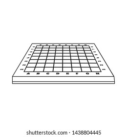 Isolated object of chessboard and board logo. Collection of chessboard and empty vector icon for stock.