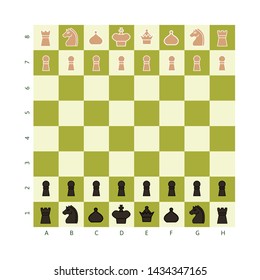 Isolated object of chessboard and board symbol. Set of chessboard and checkmate stock symbol for web.