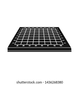 Isolated object of chessboard and board symbol. Collection of chessboard and empty vector icon for stock.