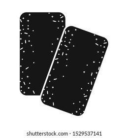 Isolated object of chewing and pillow logo. Graphic of chewing and gum vector icon for Stock.