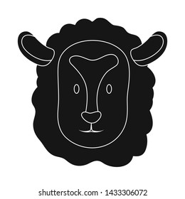 Isolated object of chick and face sign. Set of chick and chicken stock vector illustration.