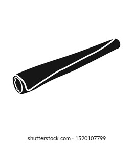 Isolated object of cigarette and drug symbol. Web element of cigarette and tobacco Stock vector illustration.