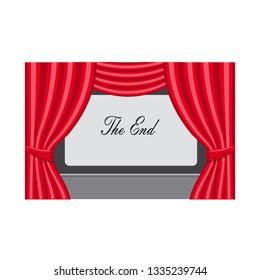 Isolated object of cinema  and theater logo. Set of cinema  and entertainment vector icon for stock.