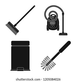 Isolated object of cleaning and service icon. Set of cleaning and household stock symbol for web.