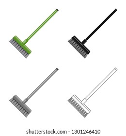 Isolated object of cleaning and service icon. Set of cleaning and household vector icon for stock.