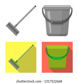 Isolated object of cleaning and service sign. Collection of cleaning and household vector icon for stock.