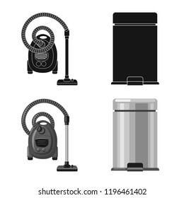 Isolated object of cleaning and service symbol. Set of cleaning and household vector icon for stock.