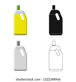 Isolated object of cleaning and service symbol. Set of cleaning and household vector icon for stock.